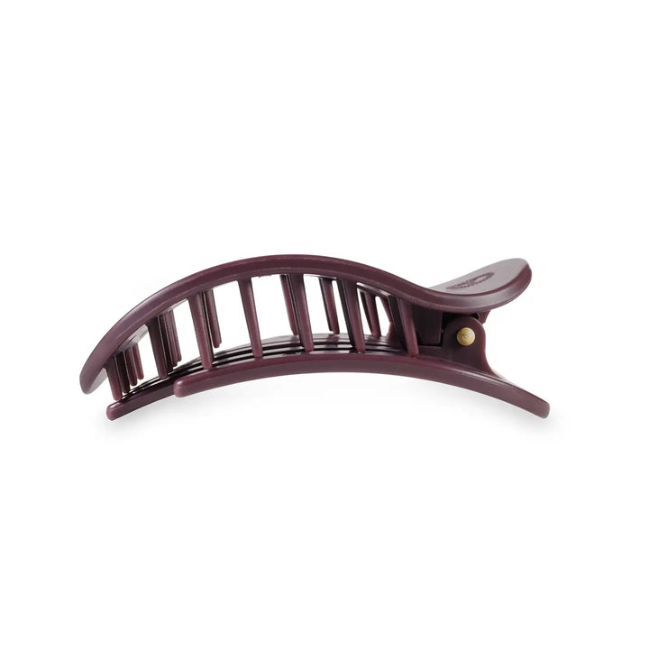 Burgundy Bliss Medium Round Flat Hair Clip