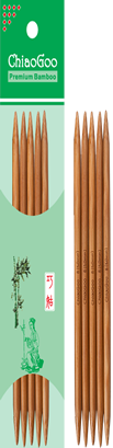 ChiaoGoo bamboo double pointed knitting needles, packaged