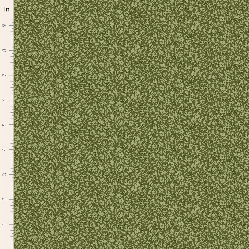 Green fabric with a subtle pattern on a green background