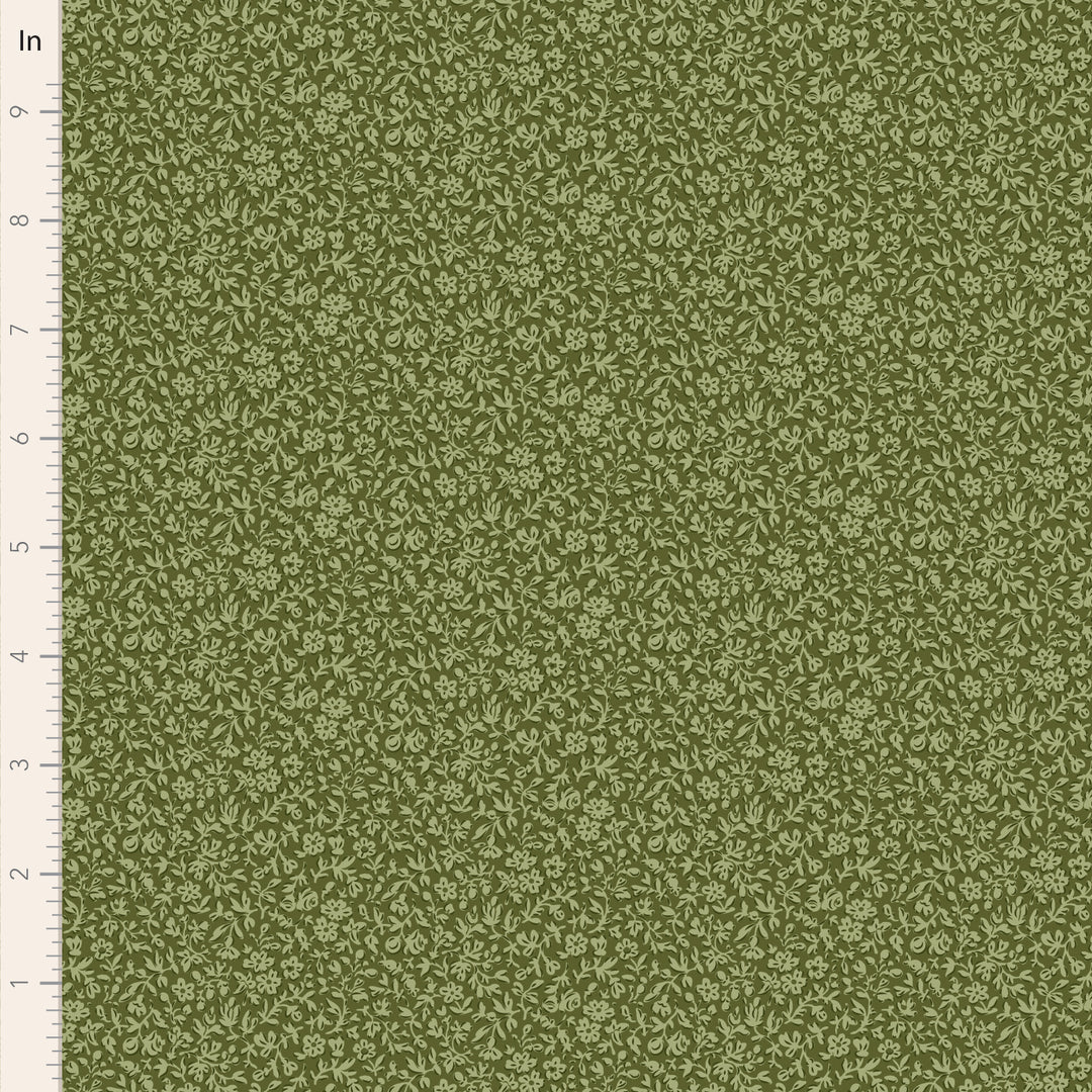 Green fabric with a subtle pattern on a green background