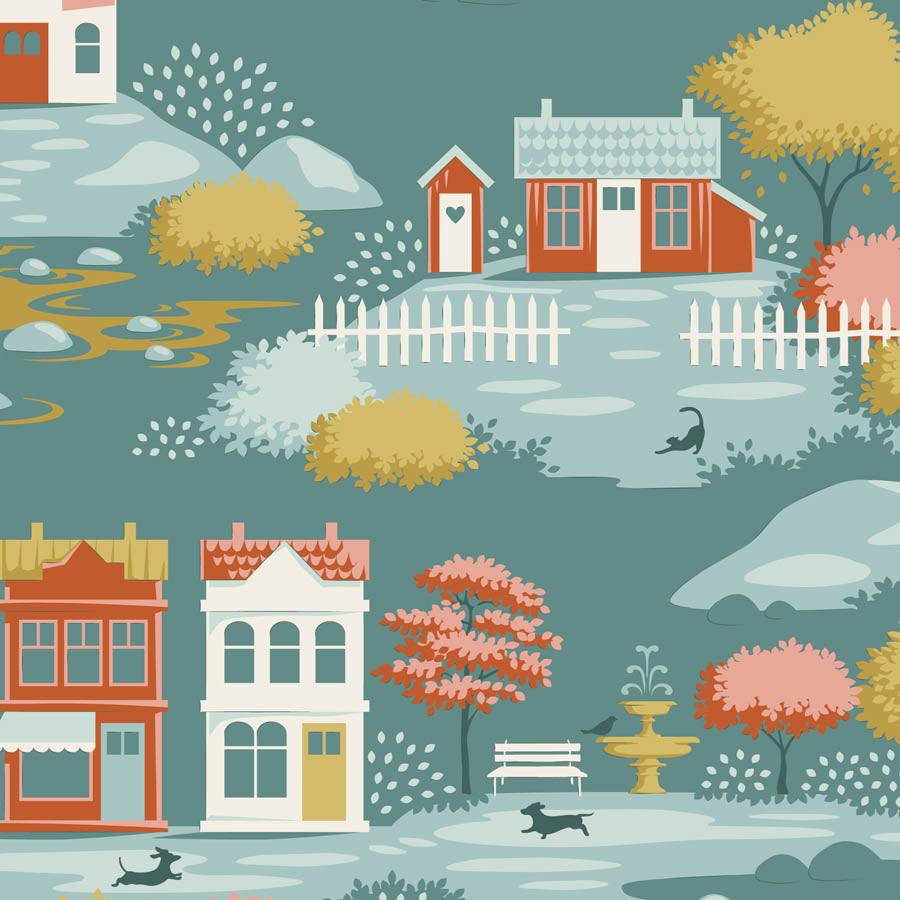 Pre-Order Village Life - Village - Teal - TIL100180