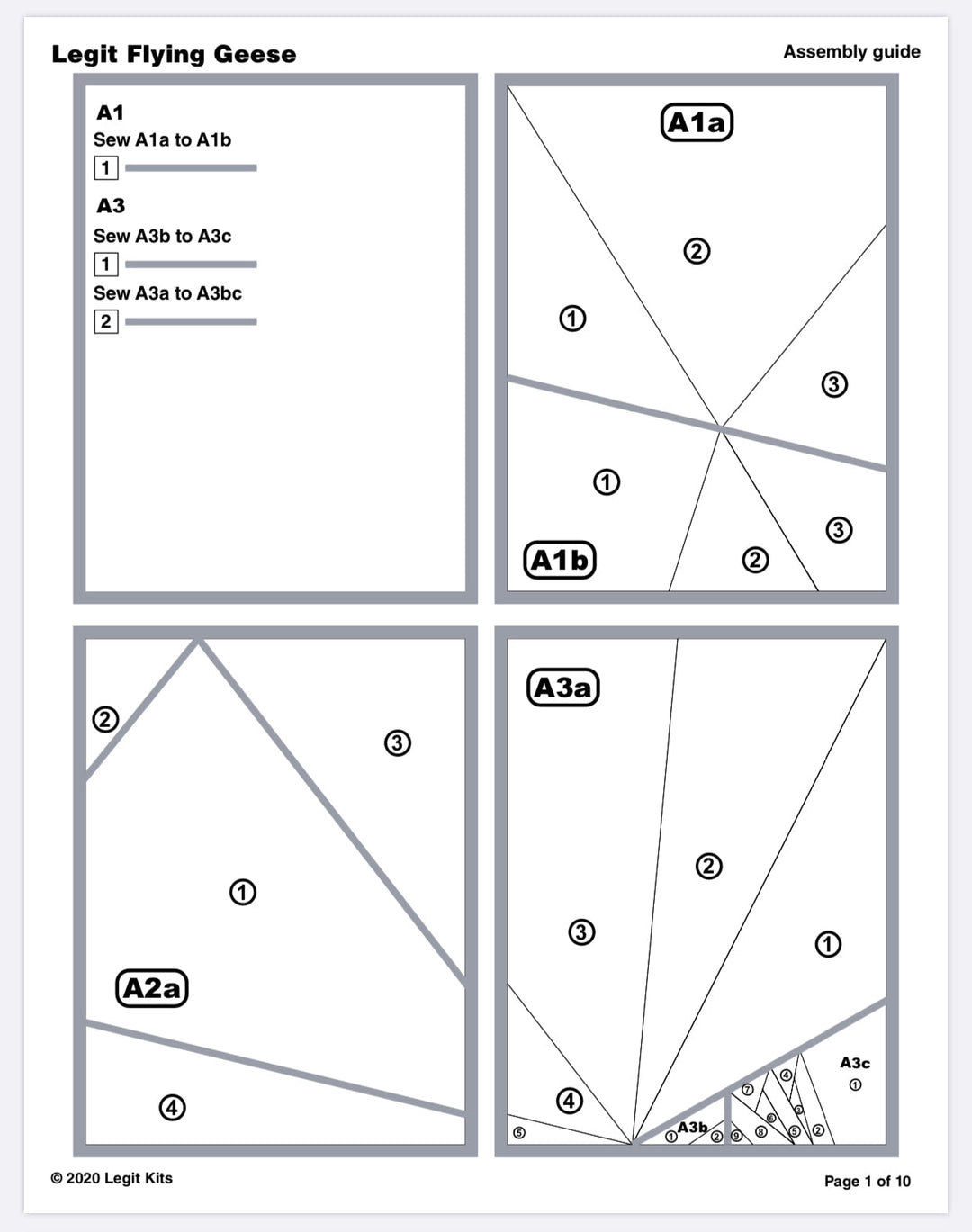 Flying Geese Quilt Kit