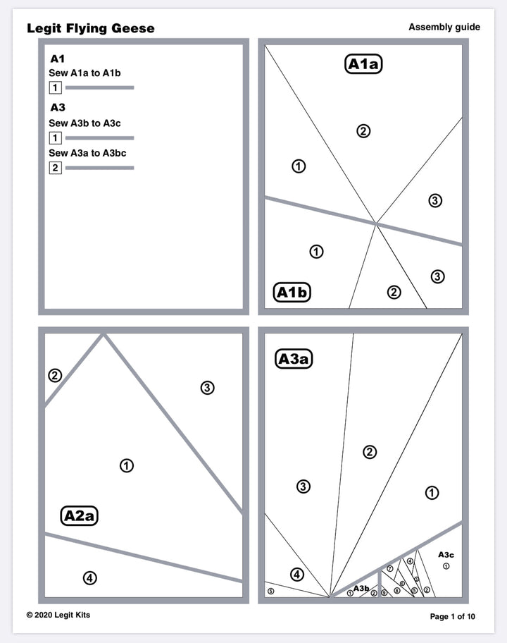 Flying Geese Quilt Kit