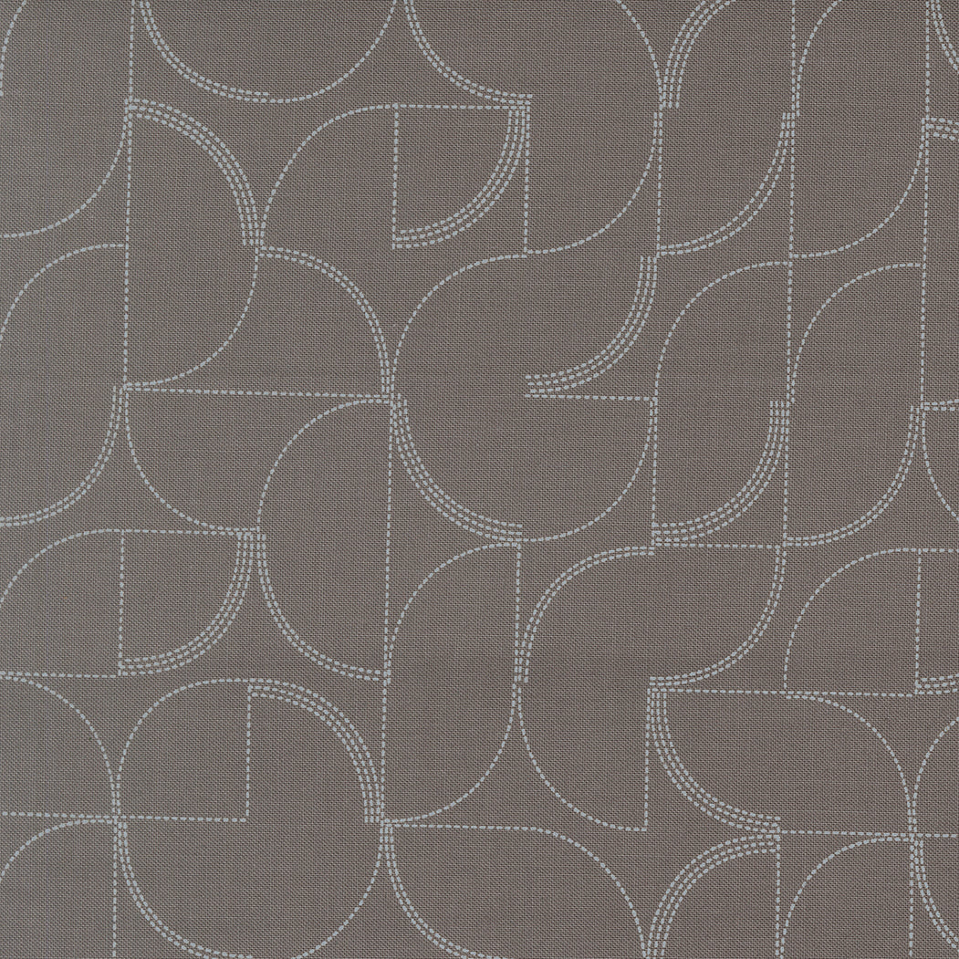Gray fabric with geometric pattern