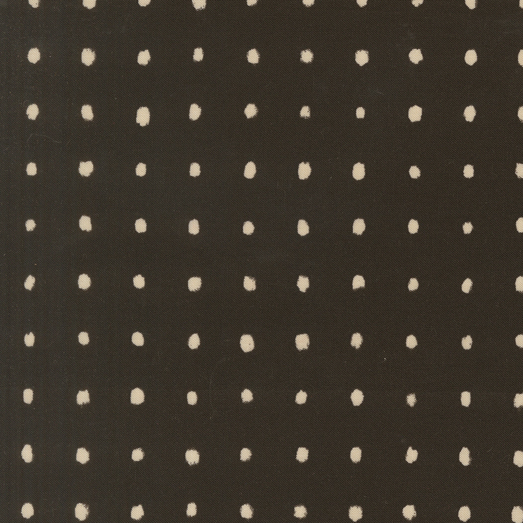 Pattern of small white dots on a black background