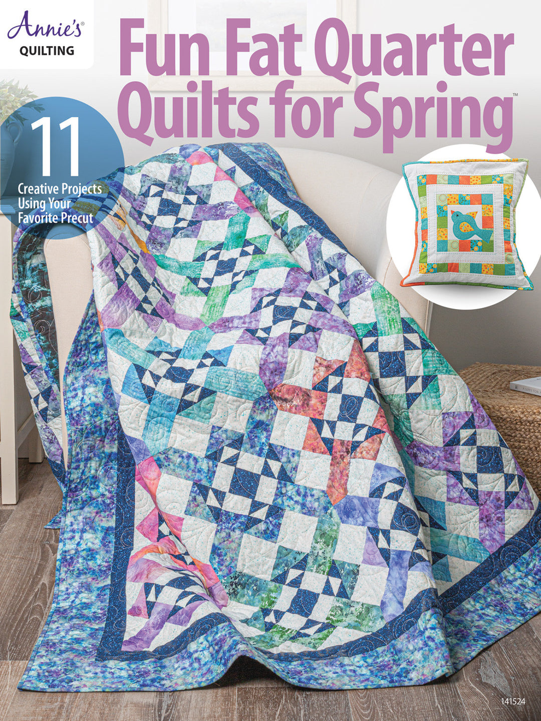 Fun Fat Quarter Quilts for Spring book with quilt patterns