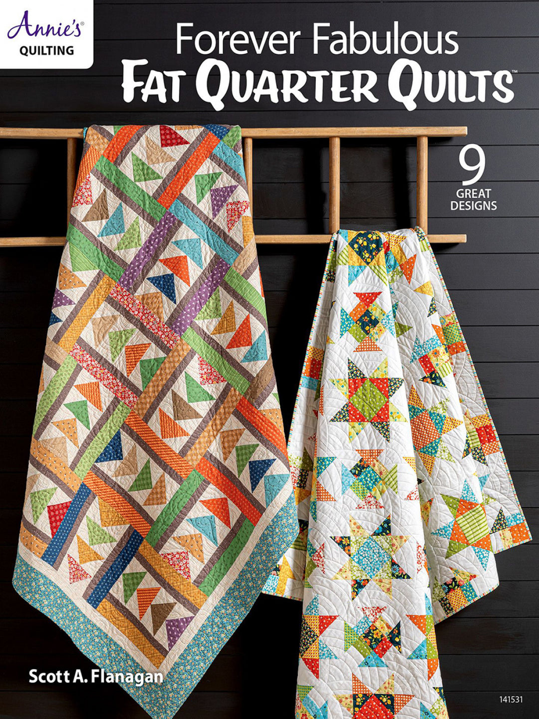 Fat Quarter Friendly book with 2 quilt designs shown