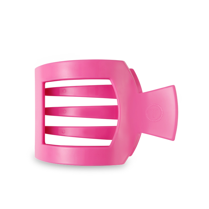 Square Flat Hair Clip Paradise Pink - Large