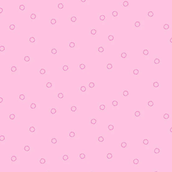 Pink background with small white dots