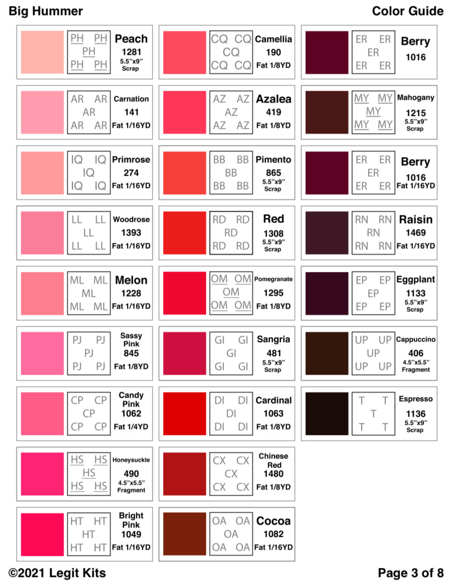 Big Hummer Quilt Kit