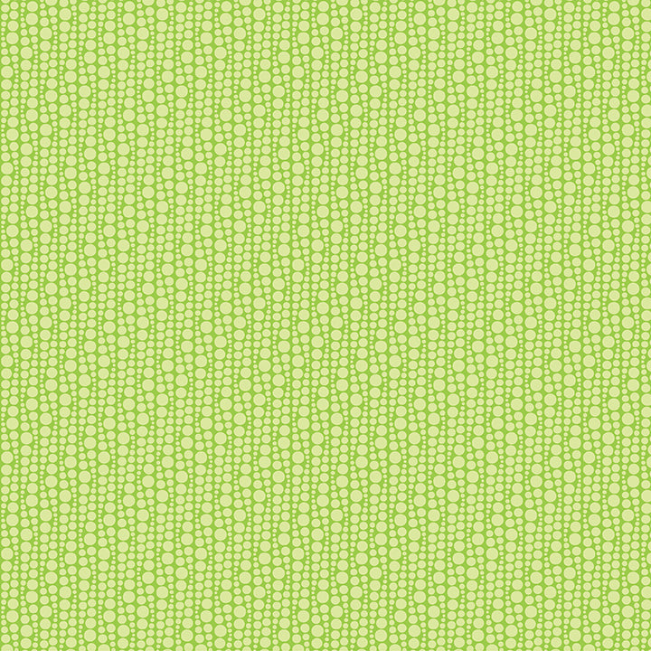 light green bubble print on green background