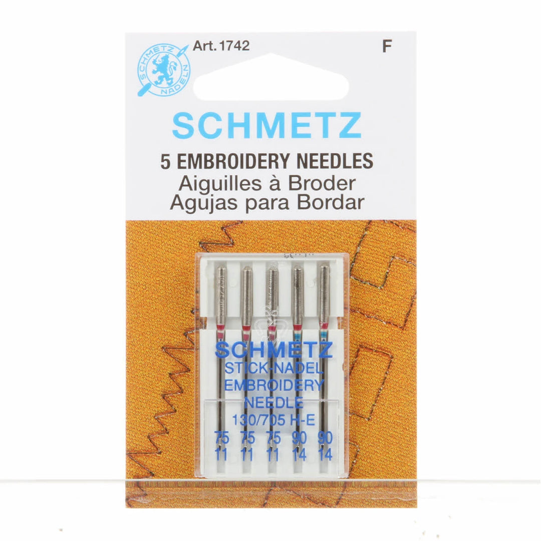 Embroidery Machine Needle Assorted Sizes 11/75 - 1742