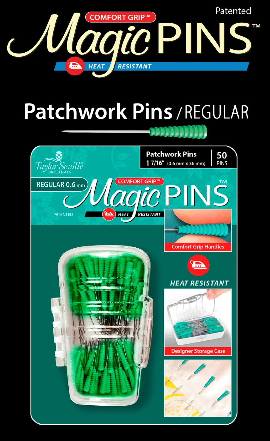 Magic Pins Patchwork Regular 50pc - 219799