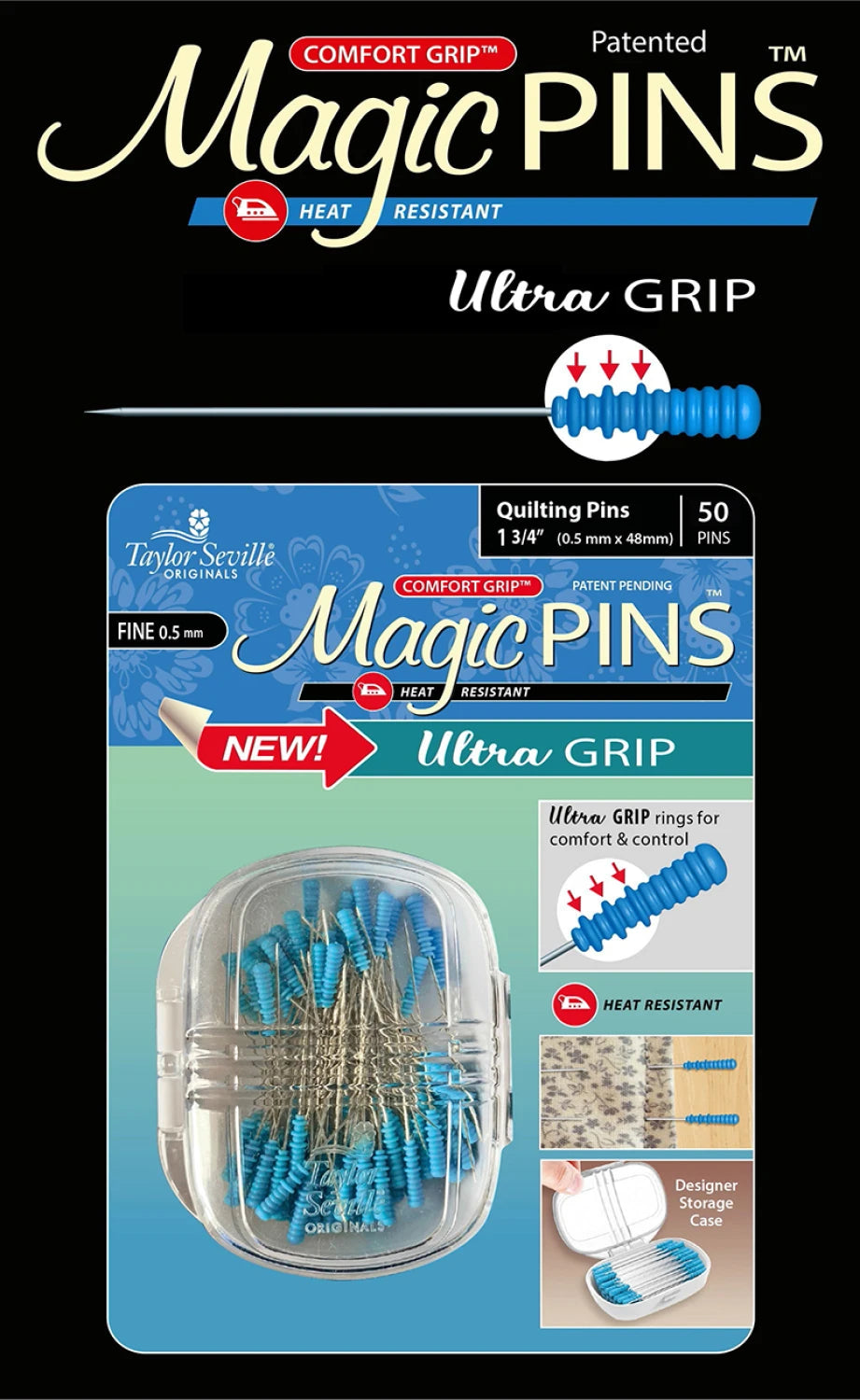 Ultra Grip Quiliting FINE 50pc - 219812