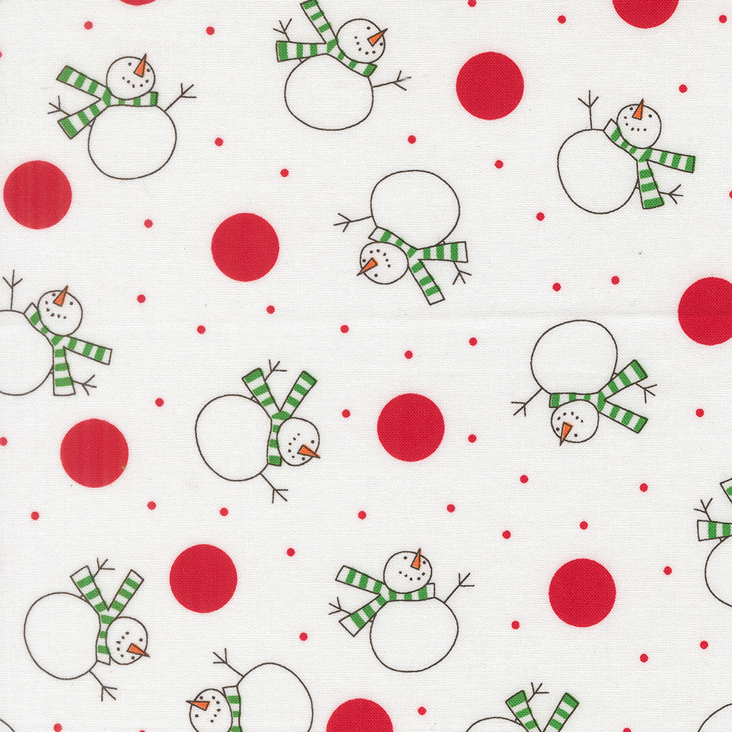 Snow Time - Tossed Snowman - Winter White - 22501 11