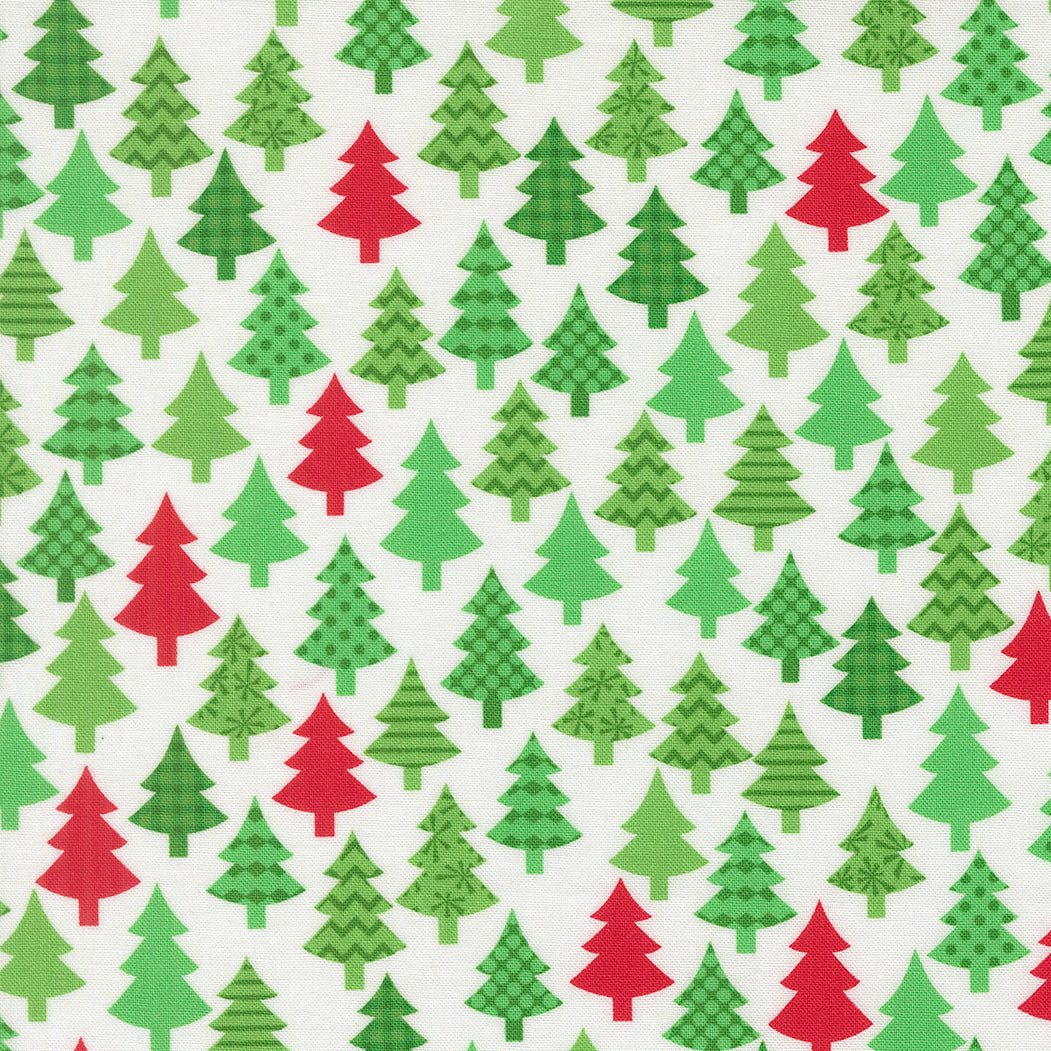 Snow Time - Christmas Trees - Winter White - 22502 11