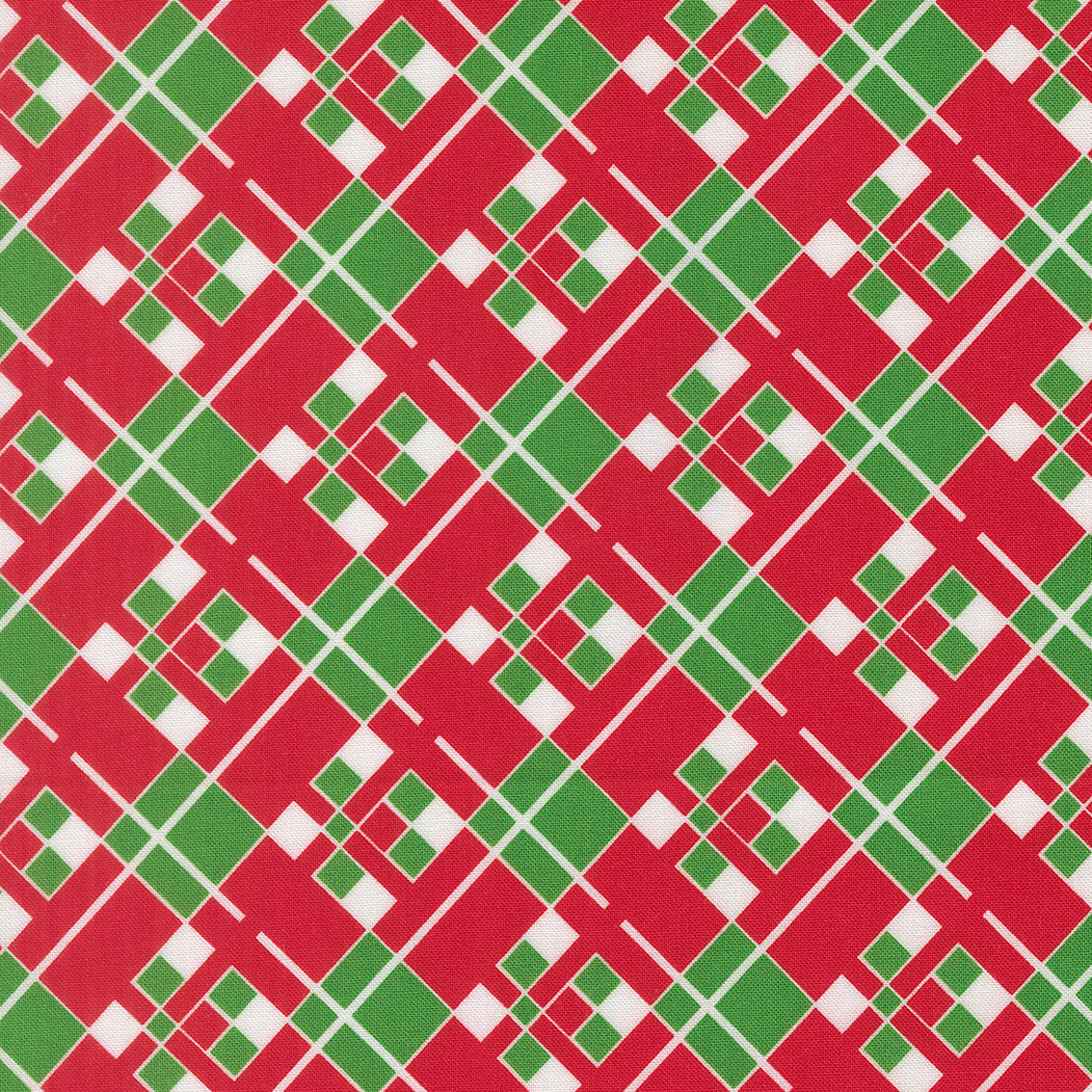 Snow Time - Vintage Plaid - Poinsettia Red - 22505 14