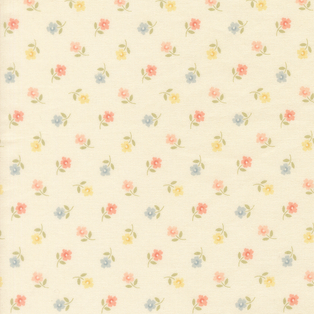 Small floral pattern on a beige background
