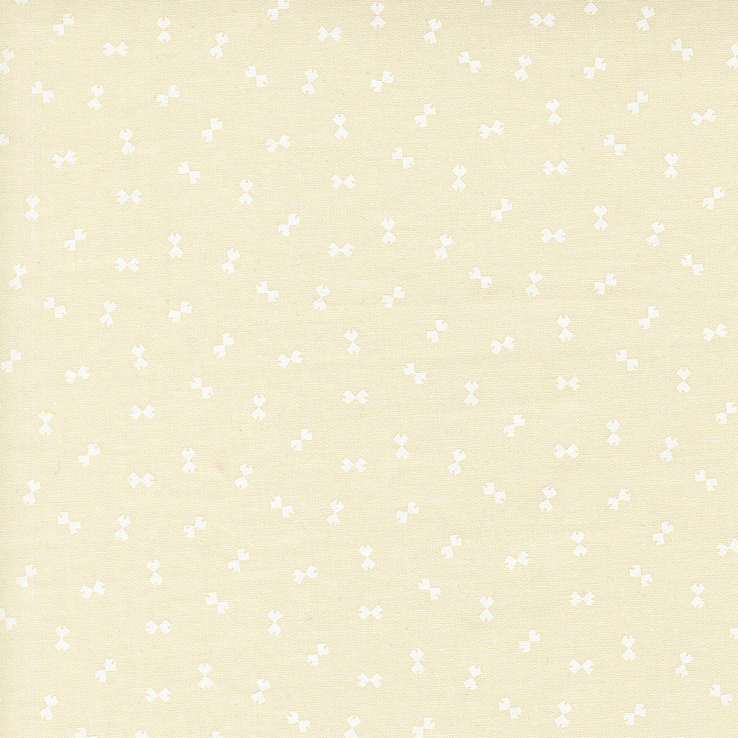 Beige background with small white floral patterns