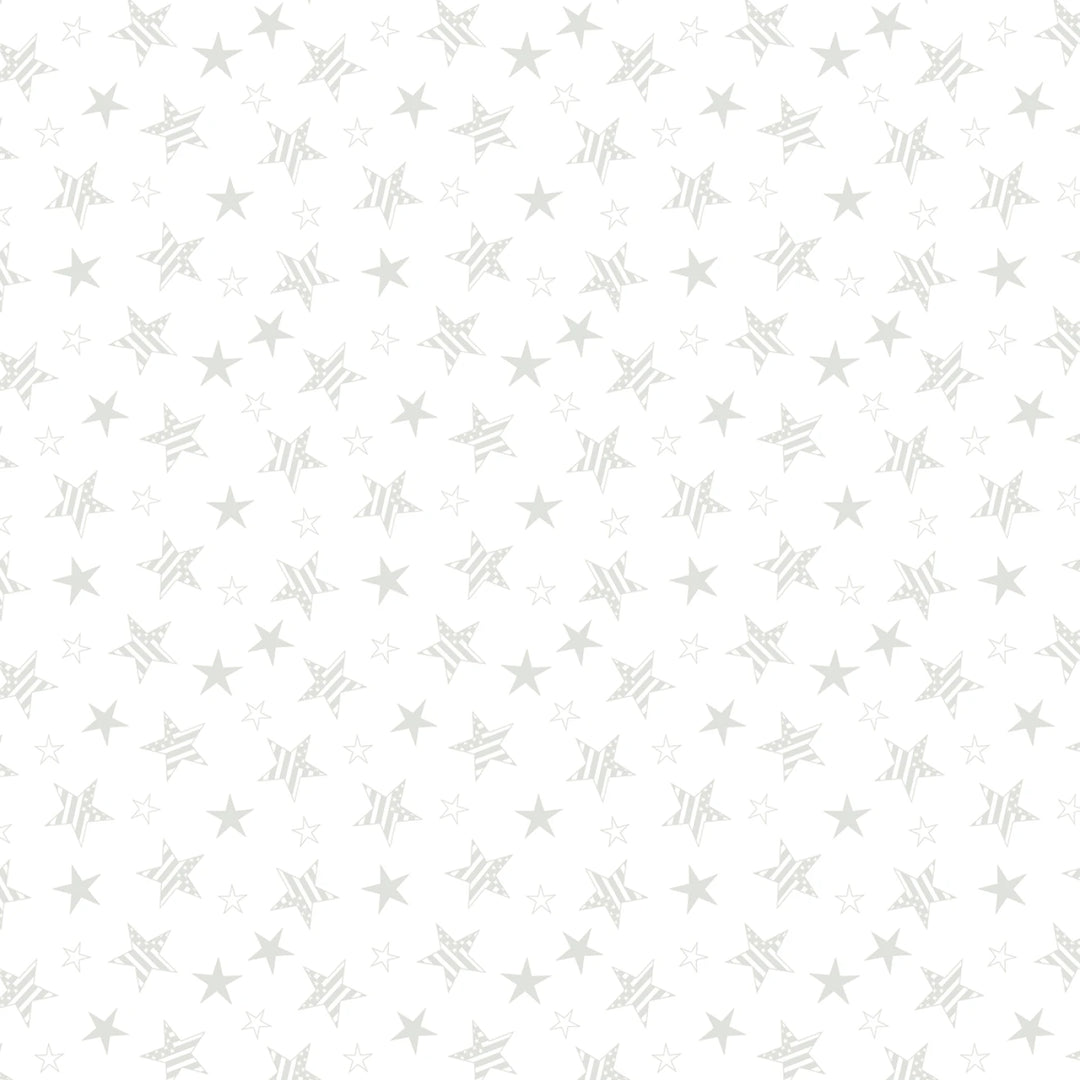 White star pattern on a white background