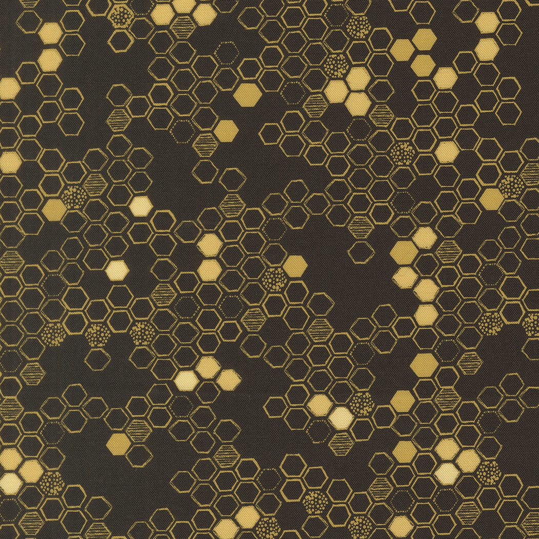 Pre-Order - Pollinators - Honeycomb - Onyx - 48815 20 – The Sewing