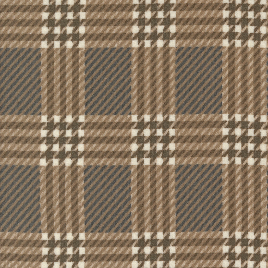 Plaid pattern with brown, beige, and white colors