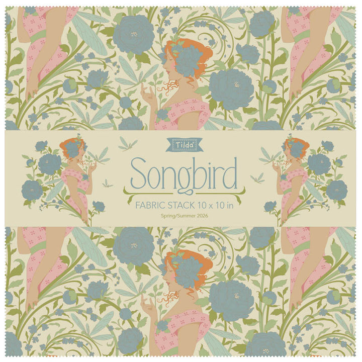 Pre-Order - Songbird - Fabric Stack 10" Squares - TIL300260