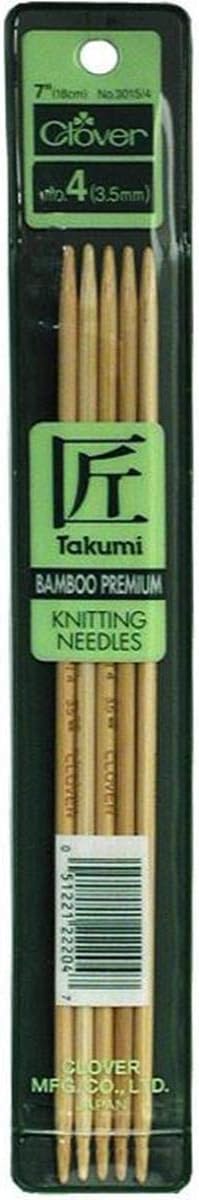 package of Clover knitting needles, set of 5 bamboo