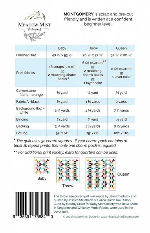 Montgomery - MMD 1111 - Meadow Mist Designs