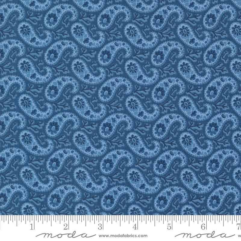 Pre-Order - Grand Haven - Bandana Paisley Stripe Nautical Blue - 14986 18