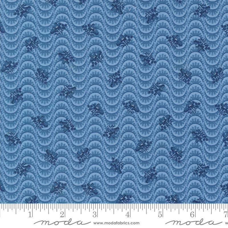 Pre-Order - Grand Haven - Floral Moire Blenders Sky - 14987 16