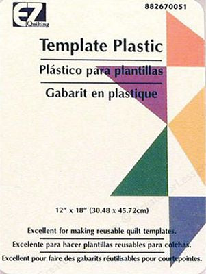 Template plastic packaging with geometric shapes on a white background