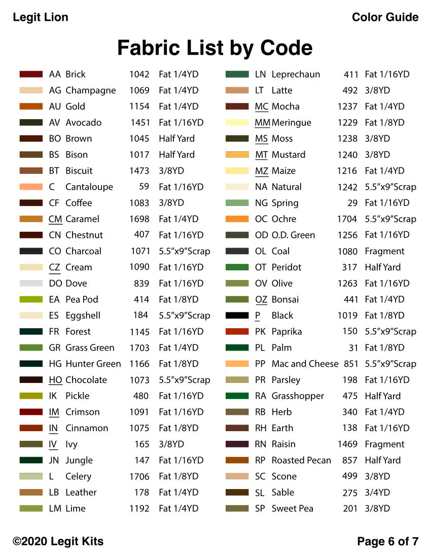 Unilion Pattern Lion Pattern – The Sewing House, Inc