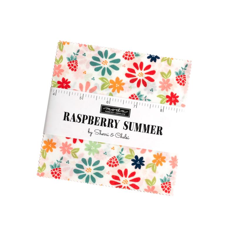 Raspberry Summer fabric collection Charm Pack 