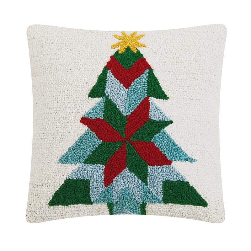 Poly Hook Patchwork Tree Pillow - 31AV116C14SQ