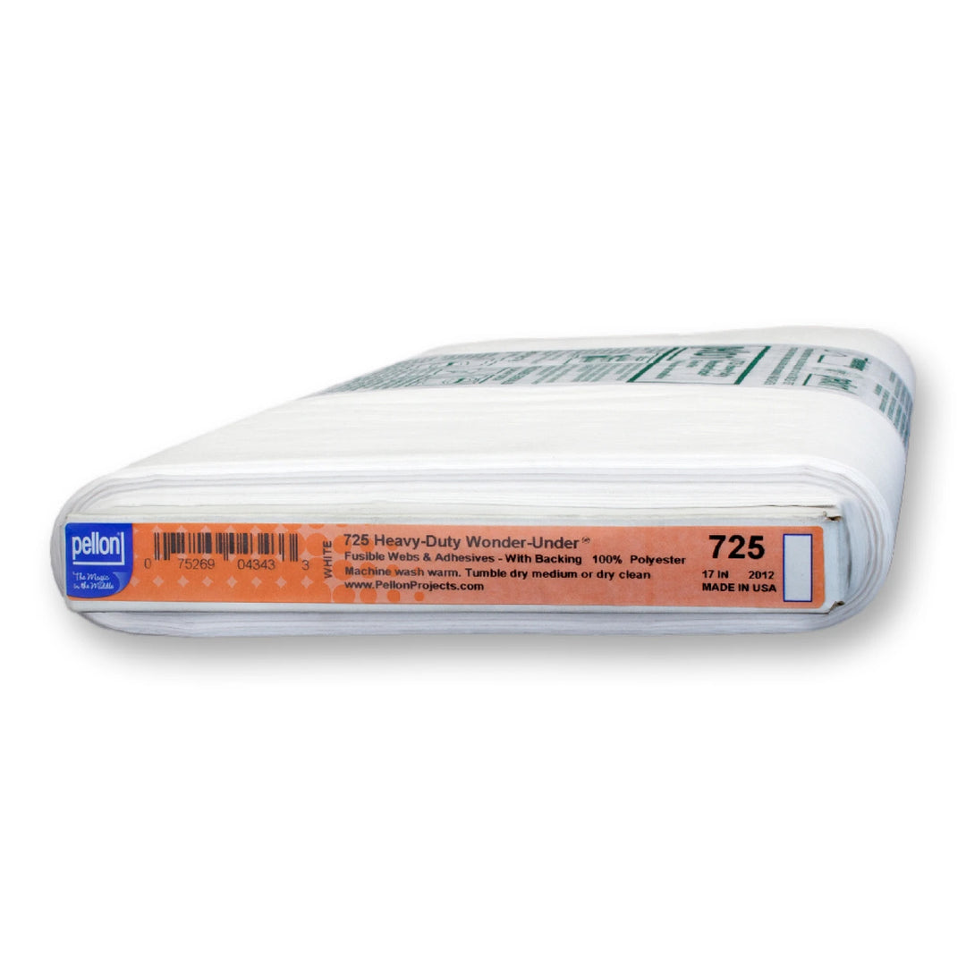 Roll of Pellon 725 Heavy-Duty Wonder-Under fusible web on a white background