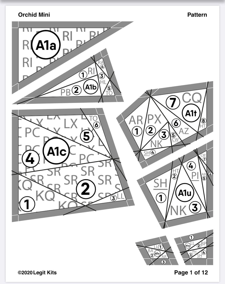 Orchid Mini Quilt Kit