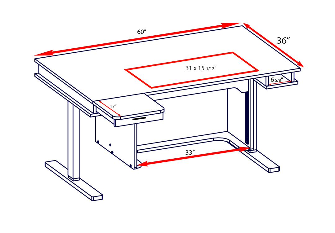 Horn of America Model 9000 Heights Adjustable Sewing Table