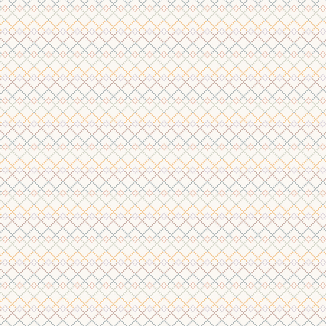 Diamond pattern on a cream background