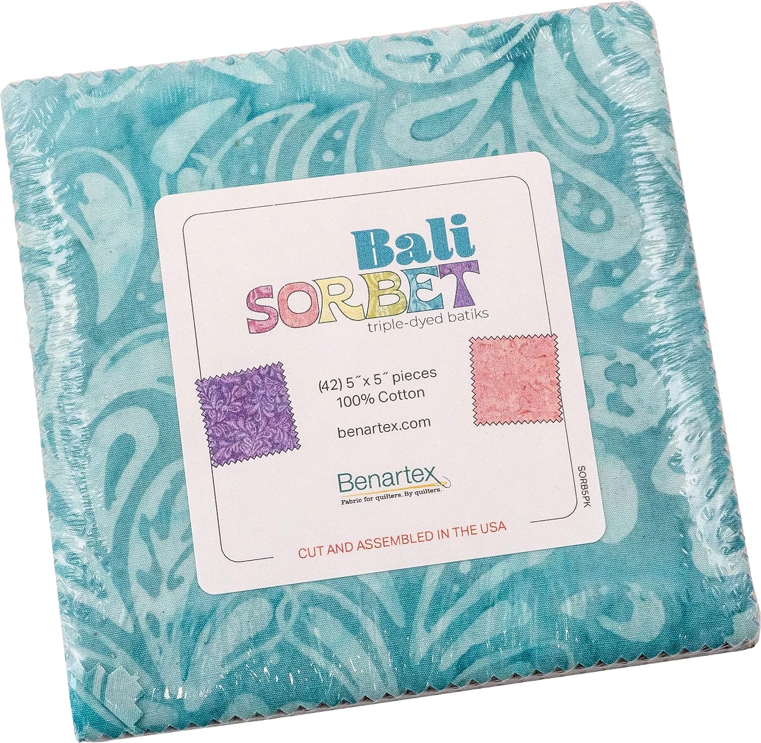 Bali Sorbet Charm Pack - SORB5PK - Benartex Fabrics