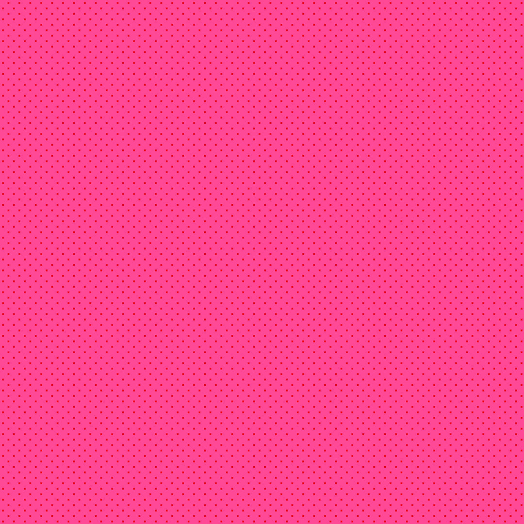 small squared dark pink dots on a bright pink background
