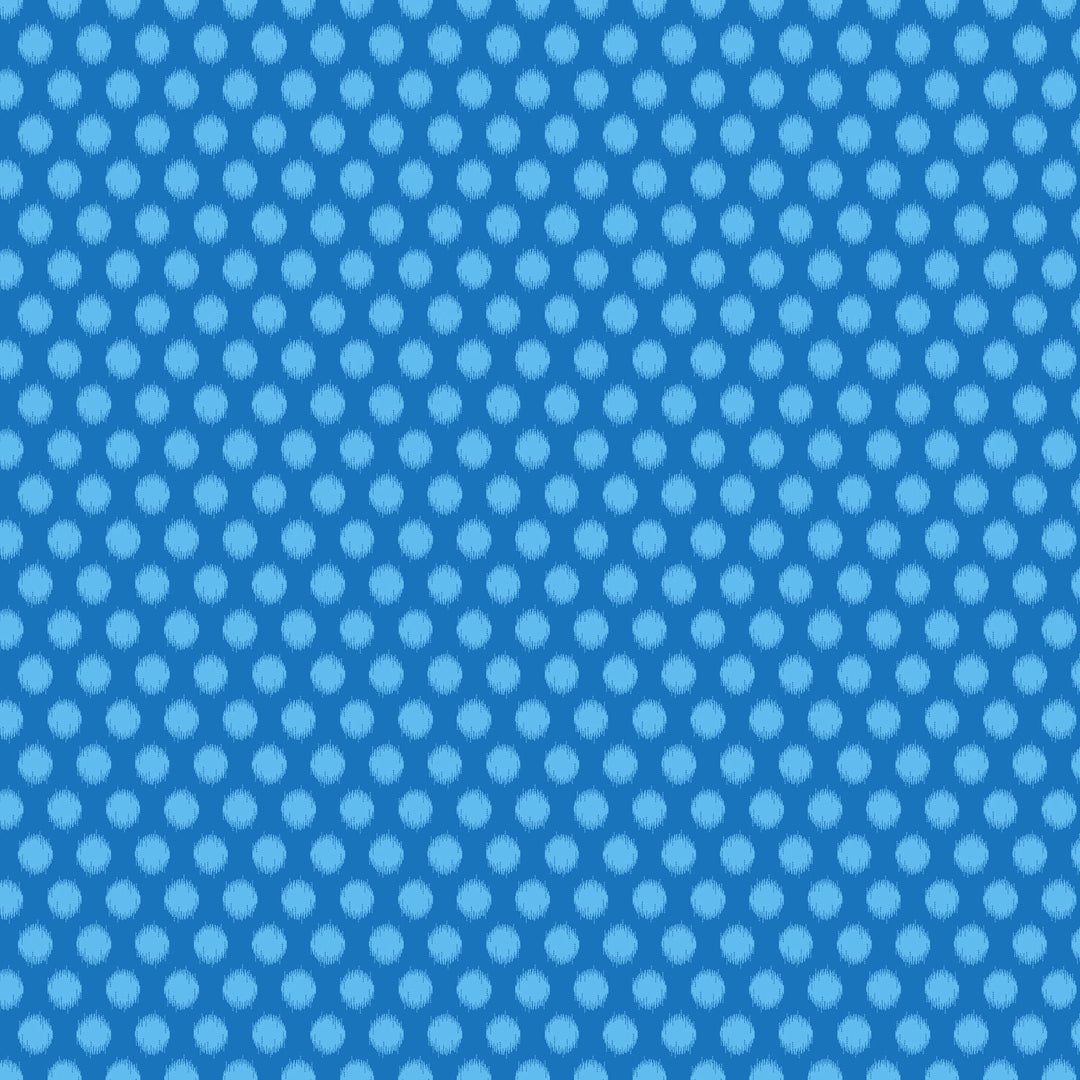 light blue hazy dots on a darker blue background