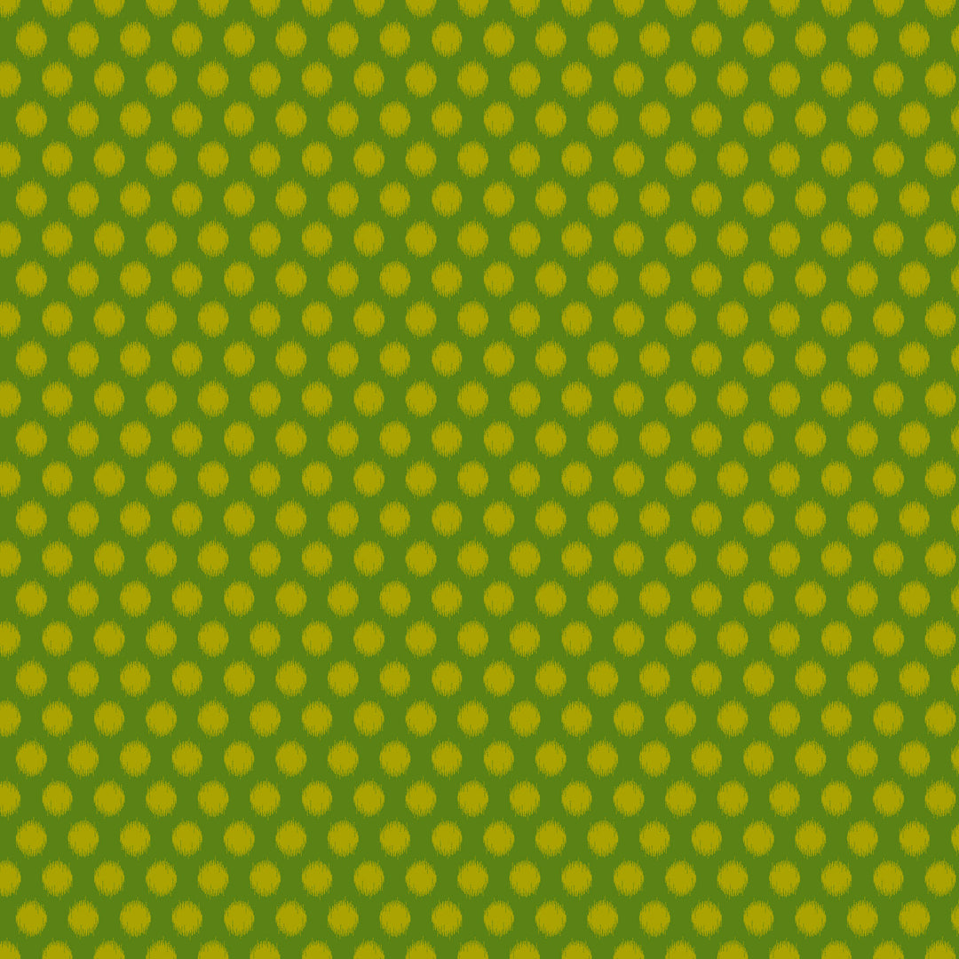 avocado green hazy dots on a grass green background