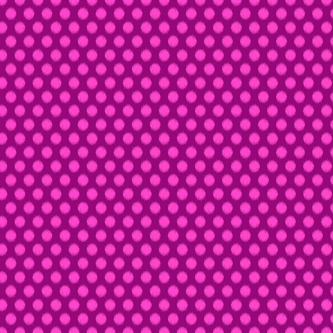 bright pink hazy dots on a violet purple background