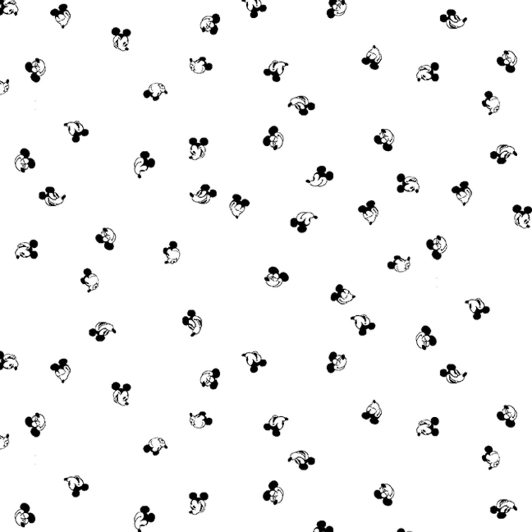 White background with small Mickey Mouse head