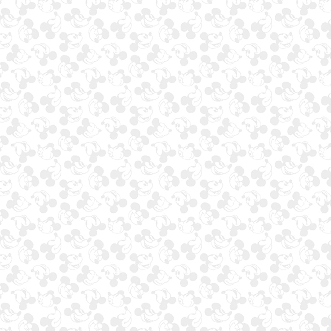 White background with Mickey Mouse head