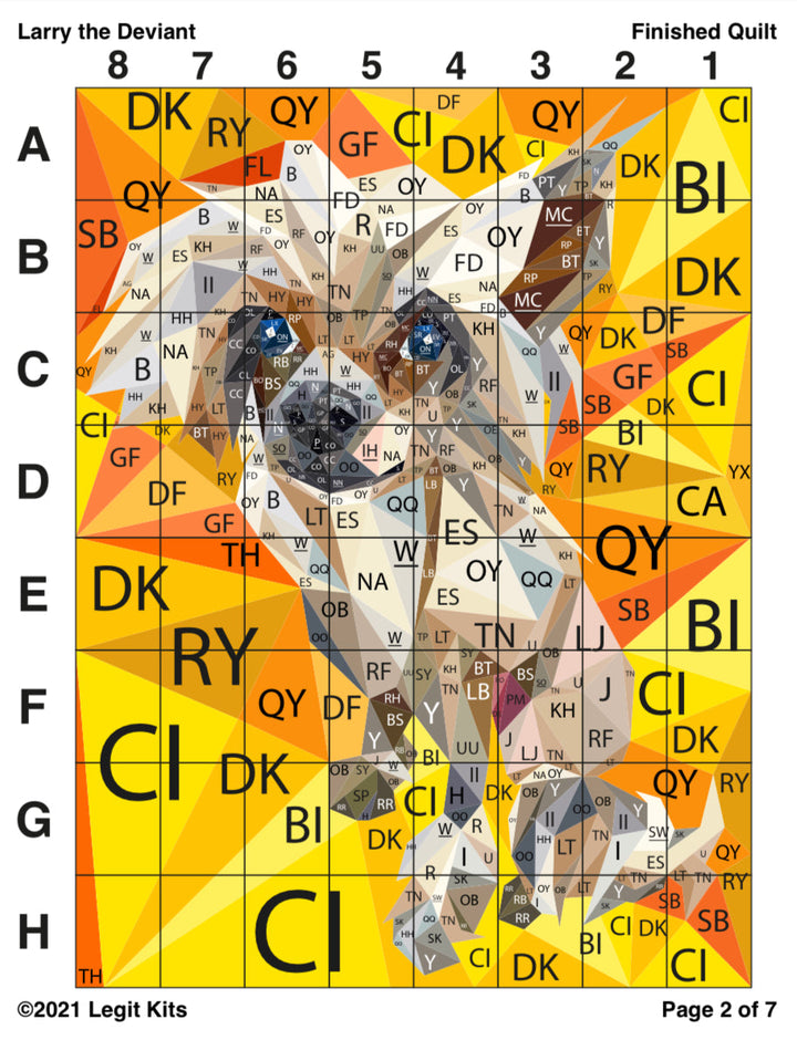 Larry the Deviant Quilt Kit