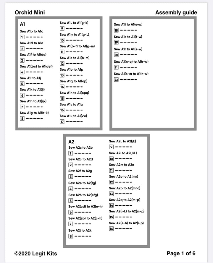 Orchid Mini Quilt Kit