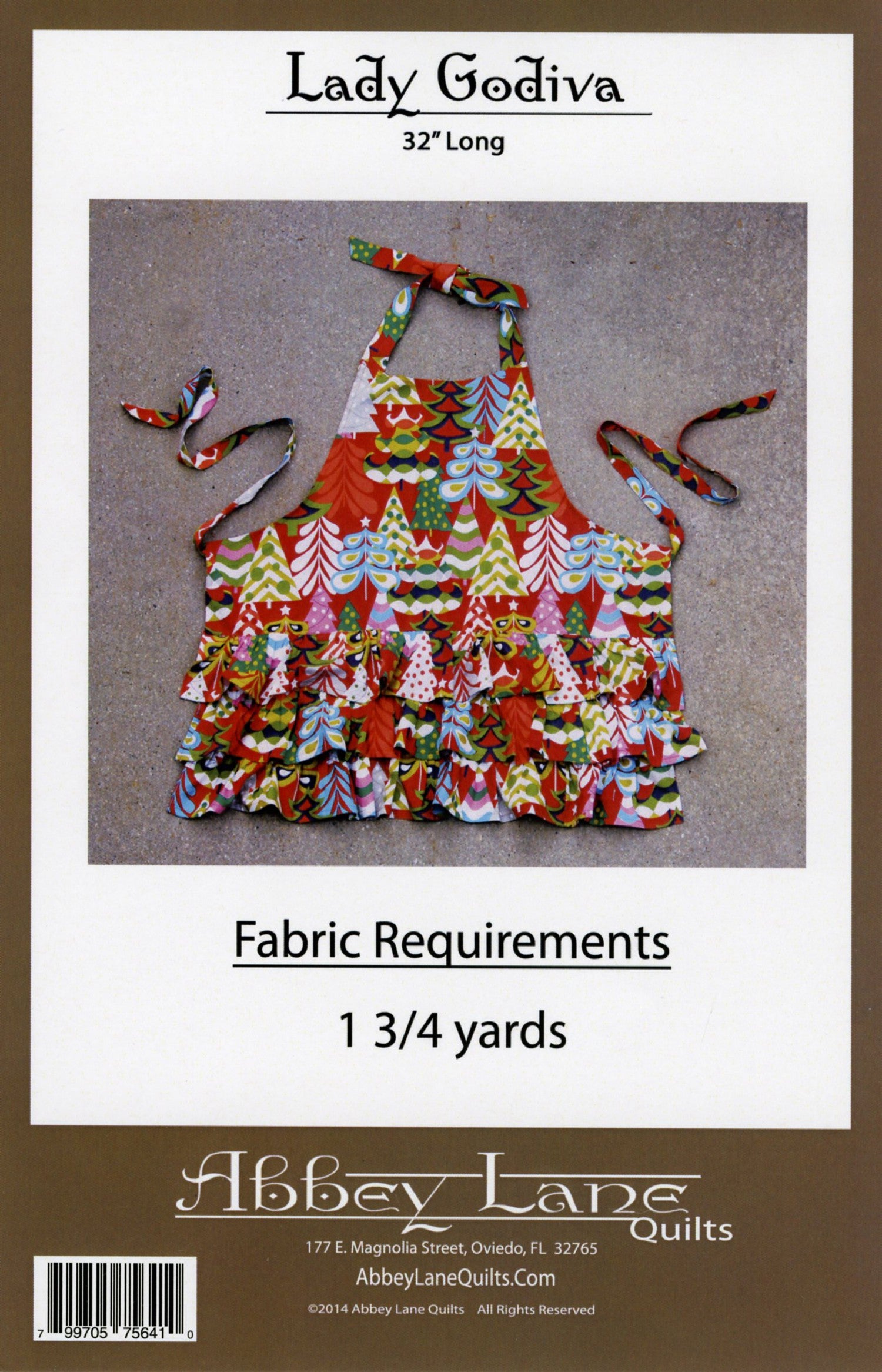 Lady Godiva Apron Pattern - ALQ198 - Abbey Lane Quilts
