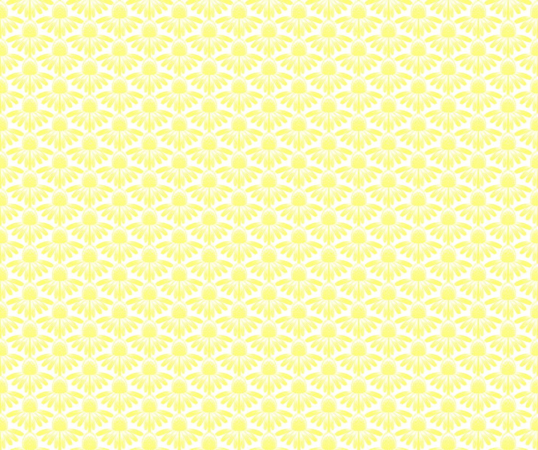 Yellow patterned background with small geometric shapes